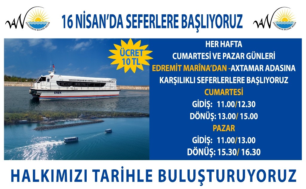 Van'da Deniz Otobüsleri seferleri başlıyor