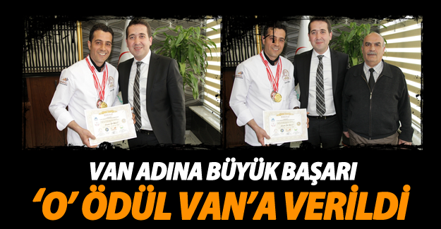 1. Şanlıurfa Ulusal aşçılar ve pastacılar şampiyonası birincilik ödülü Van’na verildi