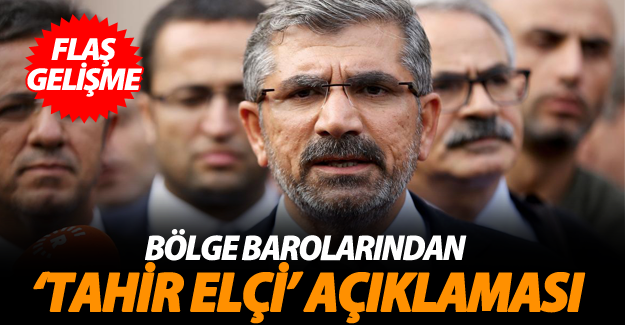Bölge barolarından ‘Tahir Elçi’ açıklaması
