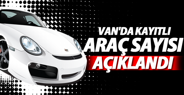 Van'da kayıtlı araç sayısı açıklandı