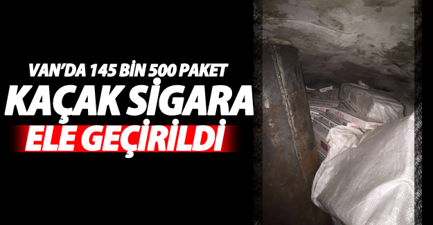 Van’da 145 bin 500 paket kaçak sigara ele geçirildi