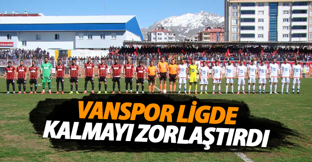 Vanspor ligde kalmayı zorlaştırdı - Van Haber