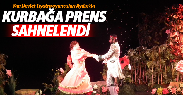 Van Devlet Tiyatro oyuncuları Aydın'da Kurbağa Prens'i oynadı