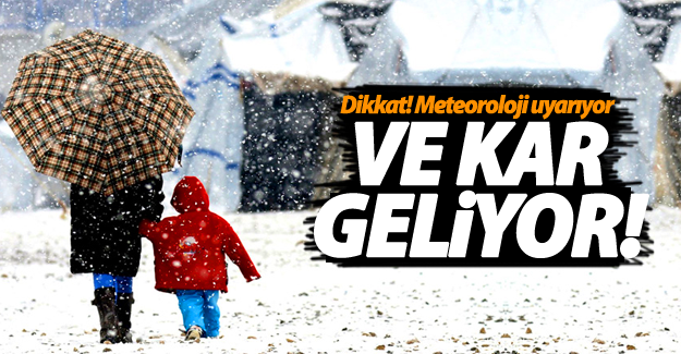 Meteorolojiden bu kentlere kar uyarısı geldi