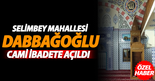 Selimbey Mahallesi Dabbağoğlu cami ibadete açıldı - VAN HABER