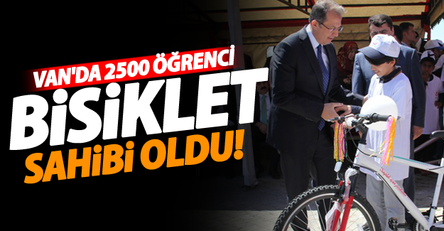 Van Bisiklet dağıtım töreni düzenlendi! - Van Haber