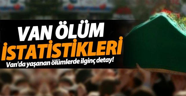 Van'da yaşanan ölümler istatistikleri açıklandı - Van Haber