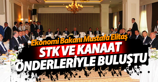 Ekonomi Bakanı Mustafa Elitaş, STK ve kanaat önderleriyle buluştu - Van Haber