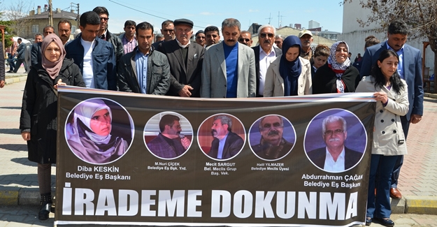 Erciş Belediyesi eş başkanı Çağan'ın tutuklanması protesto edildi - Van Haber