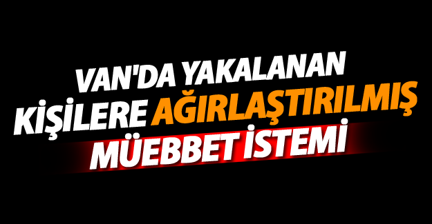 Van'da yakalanan iki kişi hakkında Müebbet hapis istemi - Van Haber